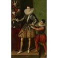 thumbnail image 2 of Sofonisba Anguissola 13x18 Black Ornate Wood Framed Double Matted Museum Art Print Titled - Portrait Giuliano II Cesarini Aged 14, 2 of 5
