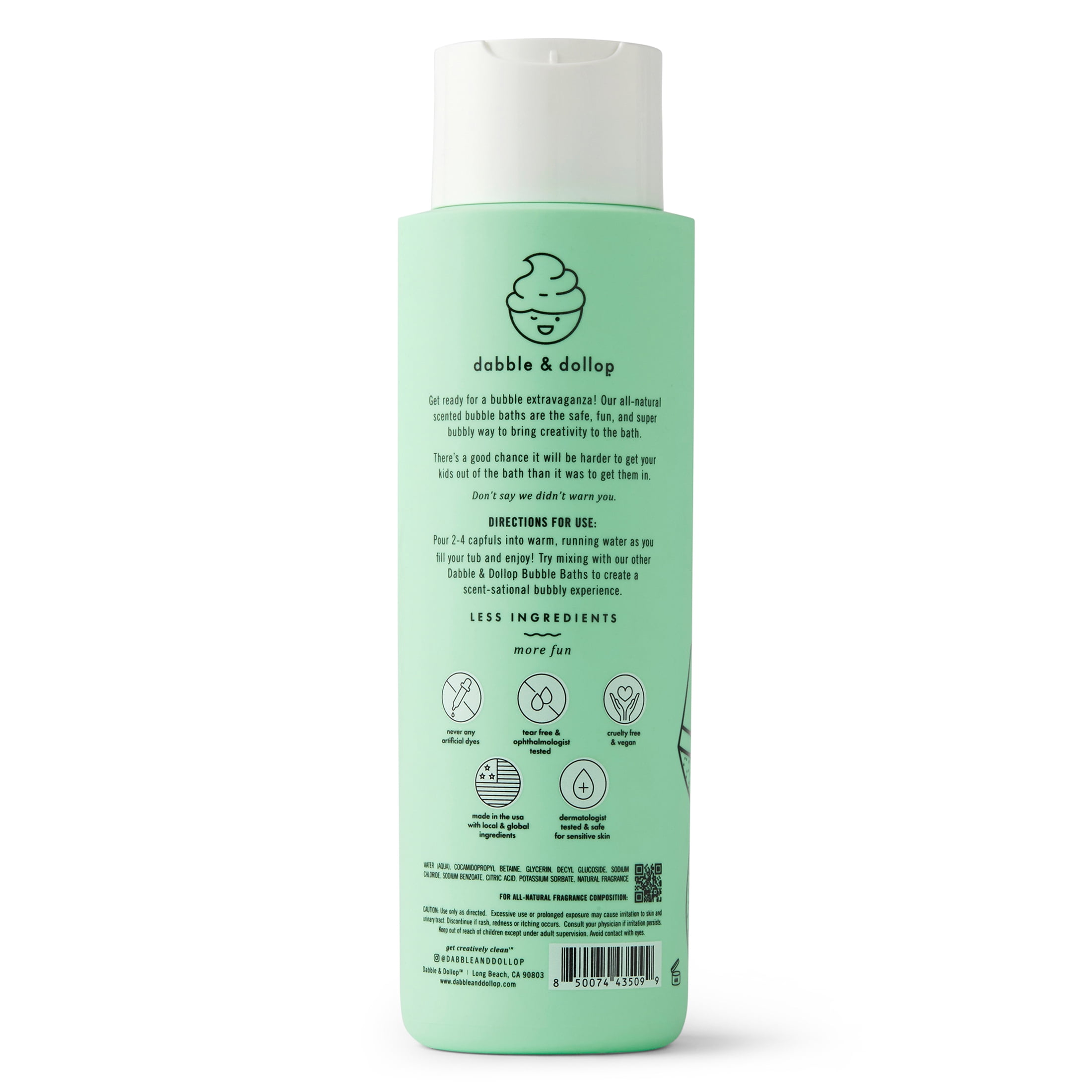 Dabble & Dollop Bubble Bath - Honeydew - 16 fl oz
