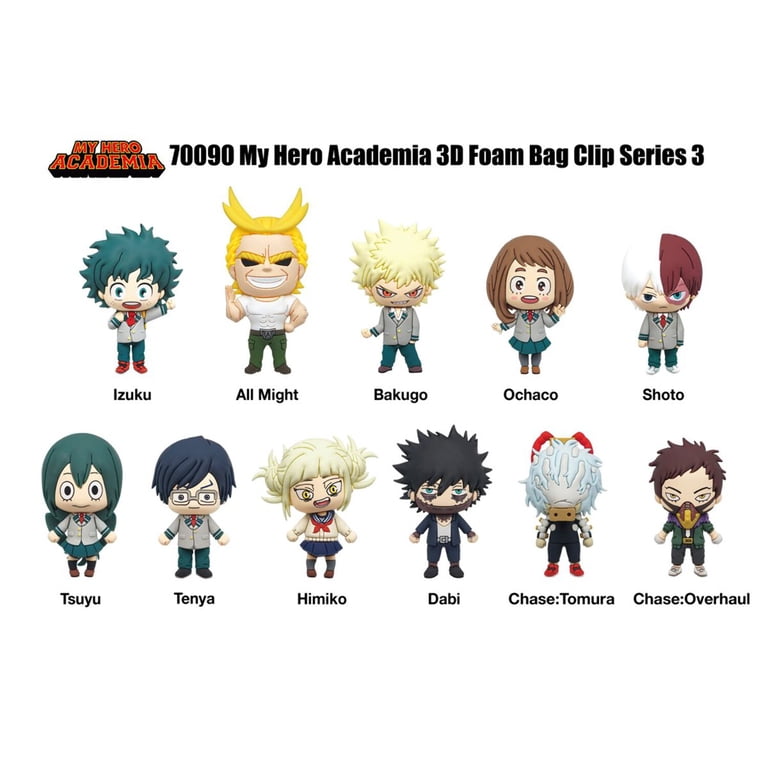 My Hero Academia Series 3 - 3D Foam Bag Clips in Blind Bags (MHA