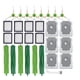 thumbnail image 1 of Reemplazo de robots de barrido 29 Uds bolsas de vacío para Irobot Roomba I7 E5 E6 filtro de cepillo lateral de rollo, 1 of 4