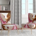 thumbnail image 2 of Designart "Angelic Dusty Pink Wings" Pink Abstract Upholstered Accent Chair - Modern Arm Chair For Living Room, 2 of 7