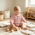 thumbnail image 2 of Gerichy Baby Girl Fall Outfits Long Sleeve Plaid Romper Infant Clothes One Piece Bubble Playsuit 0-18 Months, 2 of 7