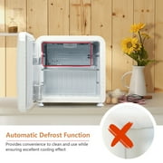 Costway 1.6 Cubic Feet Compact Refrigerator Reversible Door Mini Fridge White