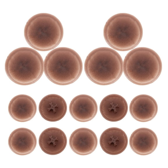 WASHWEPE 1000Pcs Screw Covers Caps Plastic Caps for Screws to Decorate Screw Holes in Wooden Furniture Cabinets
