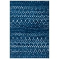 thumbnail image 2 of SAFAVIEH Tulum Adair Distressed Geometric Area Rug, Blue/Ivory, 4' x 6', 2 of 9