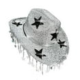 thumbnail image 2 of Santa Hats Western Cowb`oy Hat With Shiny Rhinestone And Fringe For Disco Party Country Music Festival Stage Performance Small Santa Hats, 2 of 6