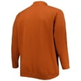 thumbnail image 3 of Men's Colosseum Texas Orange Texas Longhorns Big & Tall Tortugas Logo Quarter-Zip Sweatshirt, 3 of 3