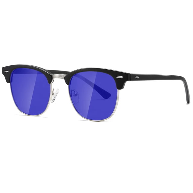 AEVOGUE Gafas de sol polarizadas para mujeres y hombres Gafas de sol retro con montura semi sin montura AE0369