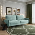 thumbnail image 4 of Enor Furniture Casey 70" Upholstered Modern Velvet Sofa in Green, 4 of 8