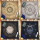 thumbnail image 2 of Mantel de Tarot personalizable con cara de sol, mantel de terciopelo, Péndulo de juego de mesa de brujería pagana qym unisex, 2 of 2