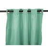 Jordan Manufacturing 54" x 84" Spa Mint Green Solid Grommet Semi Sheer Outdoor Curtain Panel
