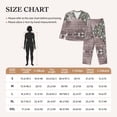thumbnail image 4 of Pajamas for Women Set - Christmas Fir Tree Branch Snowflake Comfy Long Sleeve Button Up Pajama Sets for Women 2 Piece, Soft Sleepwear Nightwear Pjs Lounge Sets for Women with Pockets, 4 of 6