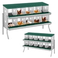 thumbnail image 1 of QinaQin Caja nido para gallinas de 6, 8 o 10 compartimentos con patas de soporte, diseño fácil de limpiar e instalar para proteger huevos, 1 of 7