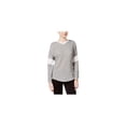 thumbnail image 1 of Jessica Simpson Womens Heathered Warm-Up Sweatshirt, Grey, Small, 1 of 1