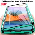 thumbnail image 2 of Funda magnética de Metal de protección completa de 360 °, cubierta de vidrio de doble cara para Xiaomi 13T, 11T, Pro, Redmi Note 13, 12, 11, 10 S, 9S, 8T, 9, 8 Pro, 2 of 5