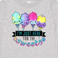 thumbnail image 4 of Inktastic I'm Just Here for the Sweets with Spun Sugar Candy Boys or Girls Baby T-Shirt, 4 of 5