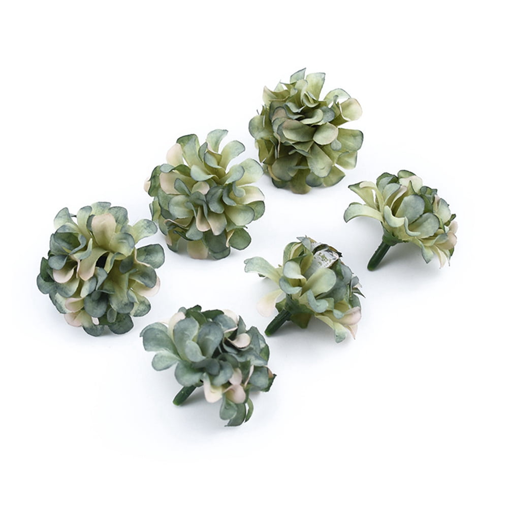 10 Pcs Fake Flower Heads, Silk Flower Head in Bulk Artificial Mini ...