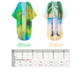 thumbnail image 2 of TFixol Women's Casual Beach Print Long Open Front Cardigan with Three-Quarter Sleeves, Tropical Coconut Tree Design, Polyester Material, Available in Orange/Green, Sizes S-2XL (EU32-40/US2-10/UK6-14), 2 of 6
