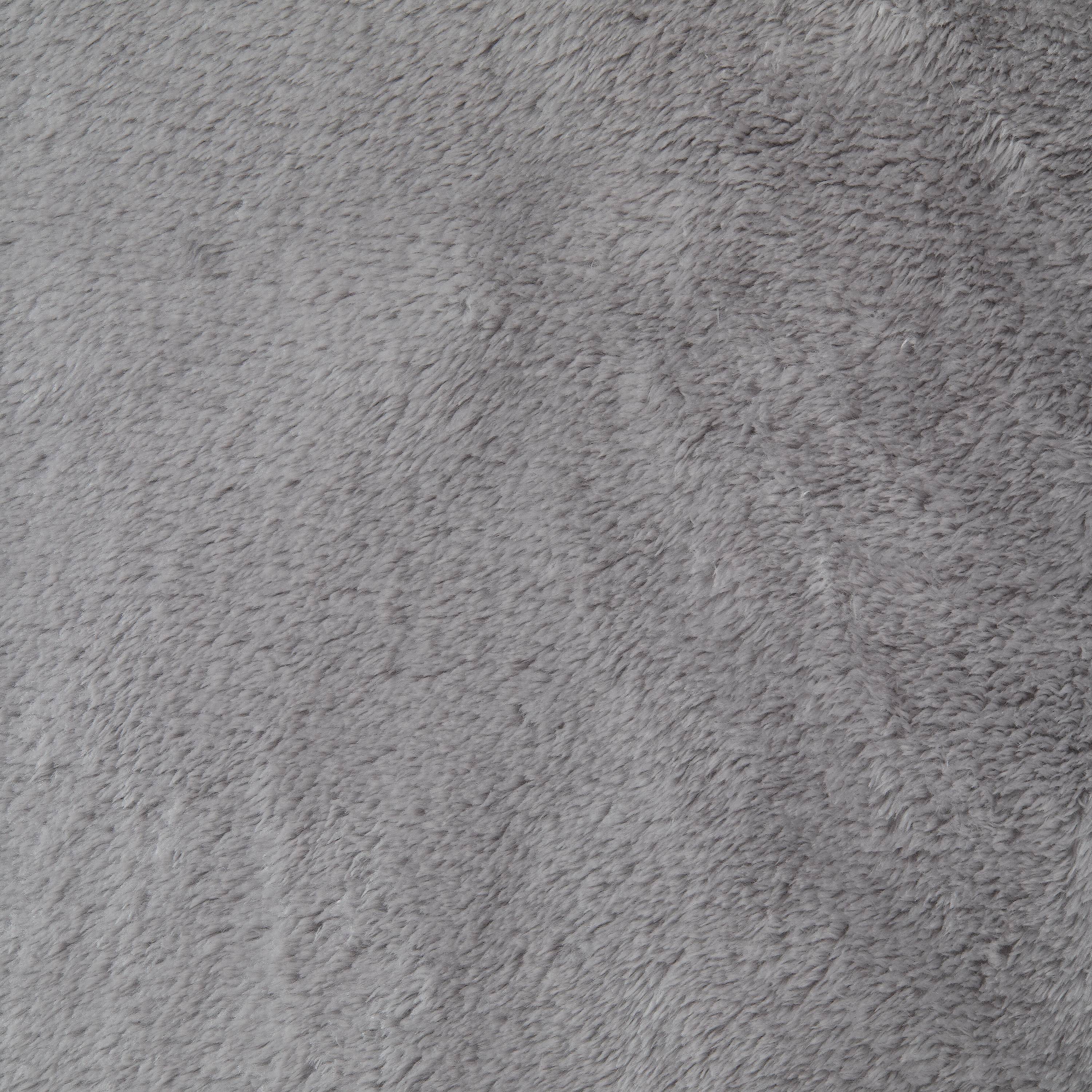 Better Homes & Gardens Luxe Plush Blanket, Full/Queen Soft Silver - image 3 of 4