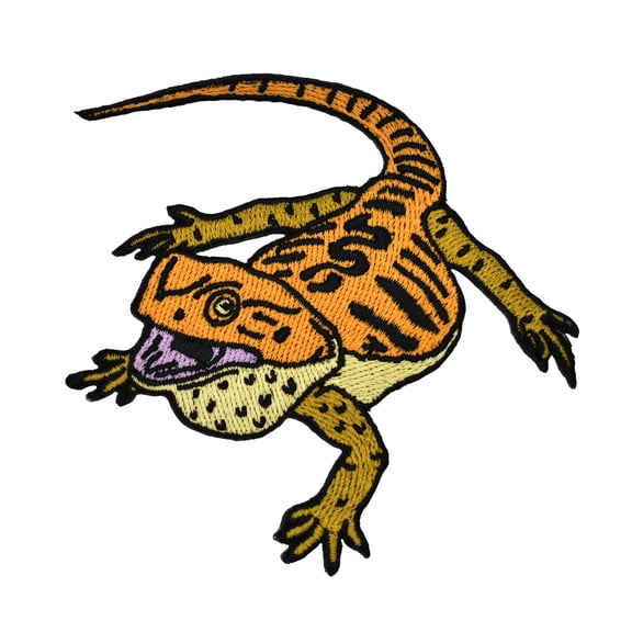 Bearded Dragon Embroidered Iron-on Patch | Clayton Jewelry Labs