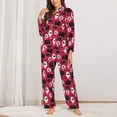 thumbnail image 2 of Daiia Cute Dog for Women's Long-Sleeved Pajama Set – Soft & Comfortable Sleepwear Button-Up Pajamas Cozy Lounge Wear-X-Large, 2 of 7