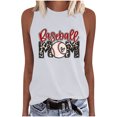 thumbnail image 2 of ICHUANYI Clearance Women Printing Tank Fit Round-Neck Sleeveless Pullover Tee Tops(White, S) ICHUANYI WER2023081502627, 2 of 5