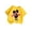 Yellow, variant on Little Girls Summer T Shirts Kid Graphic Round Neck Short Sleeve Casual Tops For Girl Size 5-6T