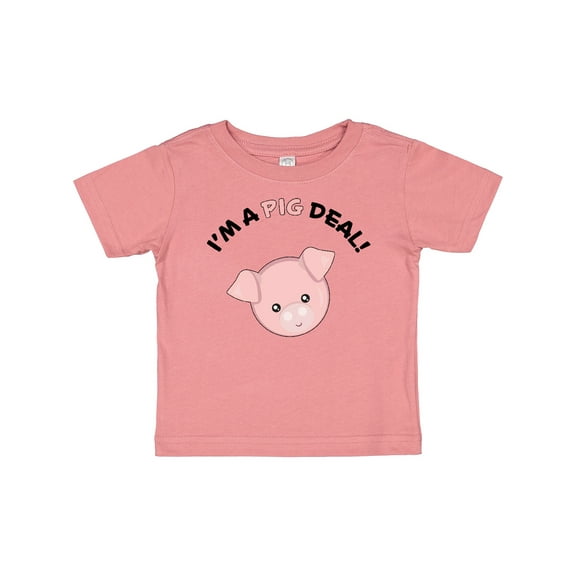 Inktastic I'm a Pig Deal Cute Pig Pun Boys or Girls Baby T-Shirt