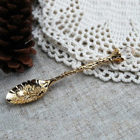 

6pcs Retro Coffee Spoon Stainless Steel Yogurts Watermelon Spoon for Dessert Shop Table Decoration Kitchen Tableware