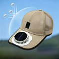 thumbnail image 5 of Baseball Cap with Solar Fan,Rechargeable Mesh Breathable Cooling Sun Hat for Outdoor Fishing Gardening Work, 5 of 5