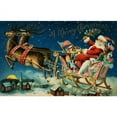 thumbnail image 3 of CafePress - Vintage Santa Sleigh - Women's Dark Pajamas, 3 of 4