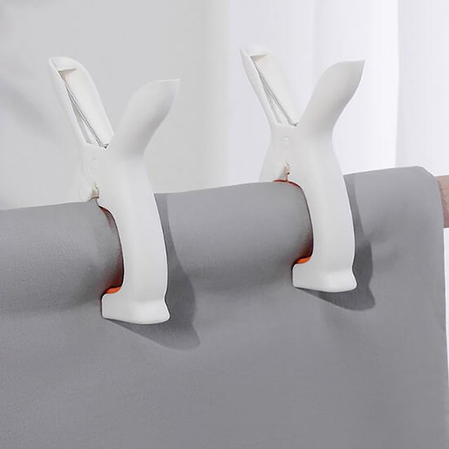 Oreilles Mignonnes Coupe-Vent Séchage à Clip Courtepointe et Drap Support à Clip Fixe Maison Extérieur