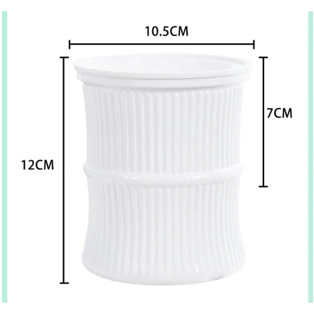 Self Watering Planter Pot, Transparent Double Layer Plastic Flower Pot for Office Desk and Indoor Plants