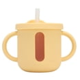 thumbnail image 2 of Copa De Entrenamiento Para Niños Pequeños De Tazas Para Bebidas De Silicona Con Manijas Dobles Cubierta A Prueba De Fugas Para Bebés Viajes En El Hogar Leche, 2 of 7