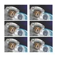 thumbnail image 2 of MKHERT Funny Puppy Dog Astronaut in Space Placemats Table Mats for Dining Room Kitchen Table Decoration 12x18 inch,Set of 6, 2 of 4