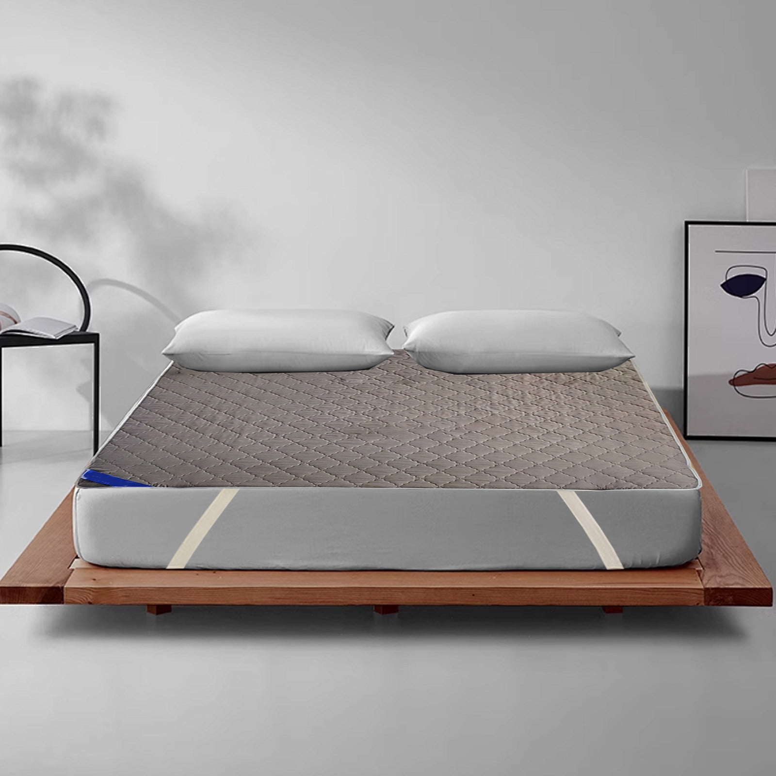 LuxeLiving Waterproof Mattress Protector, Quilted Fitted Dust-Proof Pad, Cotton Material, Soft Breathable, Elastic Edge, Machine Washable, Cozy Sleep, All Sizes