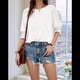 thumbnail image 3 of Blusa Informal con Cuello Redondo y Mangas para Mujer, Color , XXL, 3 of 7