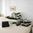 thumbnail image 5 of Exotic Ink Painting Dragon 7 Piece Bed In A Bag Chinese Samurai Comforter Set Queen,Watercolor Mountain Trees Animal Bedding Set Oriental Wildlife Bedding Comforter Sets, 5 of 5