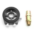 thumbnail image 3 of Thinsony 1/2/3 Efficient Plate Adapter For Universal Fit Oil Filter Powerful Filter Cooler Sandwich Durable black 8*8*2.8cm 1 Pc, 3 of 6