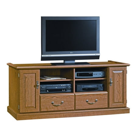 Sauder Orchard Hills Entertainment Credenza for TVs up to 55", Carolina Oak Finish