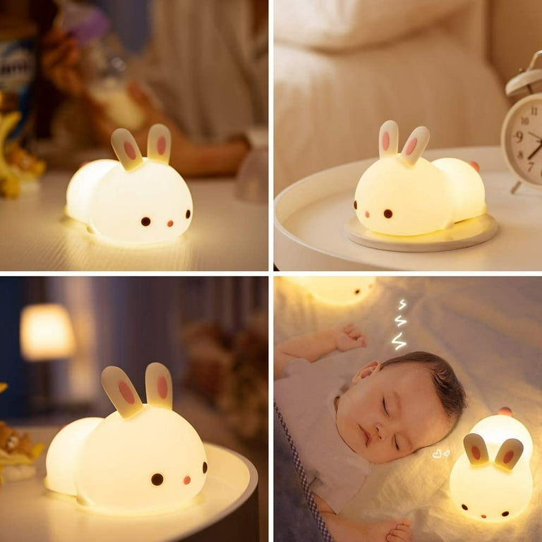 Make Your Own Night Light ,Rabbit DIY Kits for Girls,Bunny Toys for Kids  Ages 4-8 ,Arts and Crafts Lamp Project for Girls(USB Upgrade Edition),Gifts  for 4 5 6 7 8 9 10