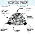 thumbnail image 5 of Buckle Me Baby Coats - Safer Car Seat Toddler Girls Warm Winter Jacket/Quick Close Winter Coat - Camo Black / White- Size 5 - As Seen On Shark Tank, 5 of 9