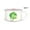 Leaf-1, variant on Microwavable Ceramic Noodle Bowl with Handle and Seal Fine Porcelain Green Leaf Design