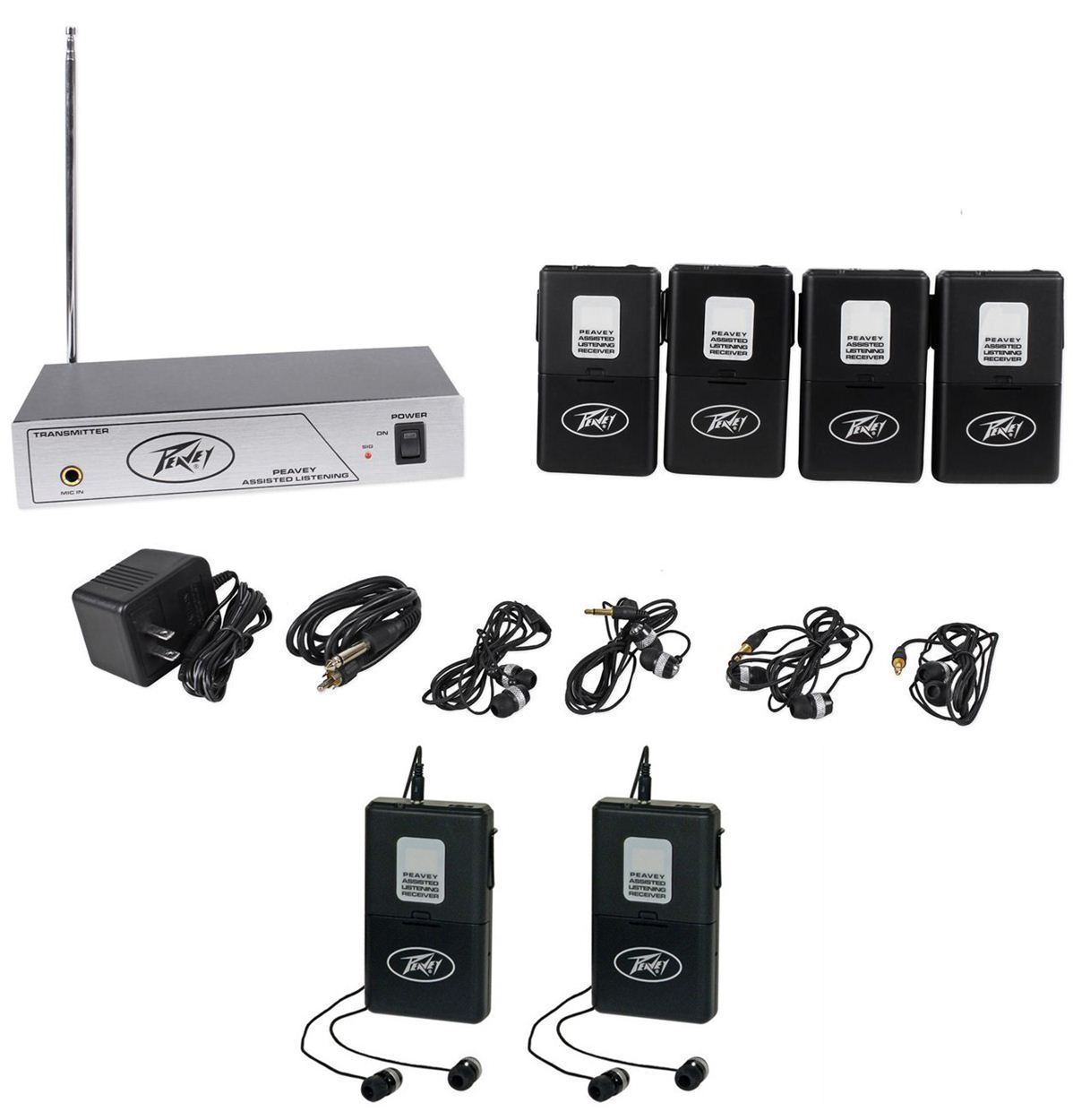 Peavey ALS72.1 Assisted Listening System with (6) Total Receivers