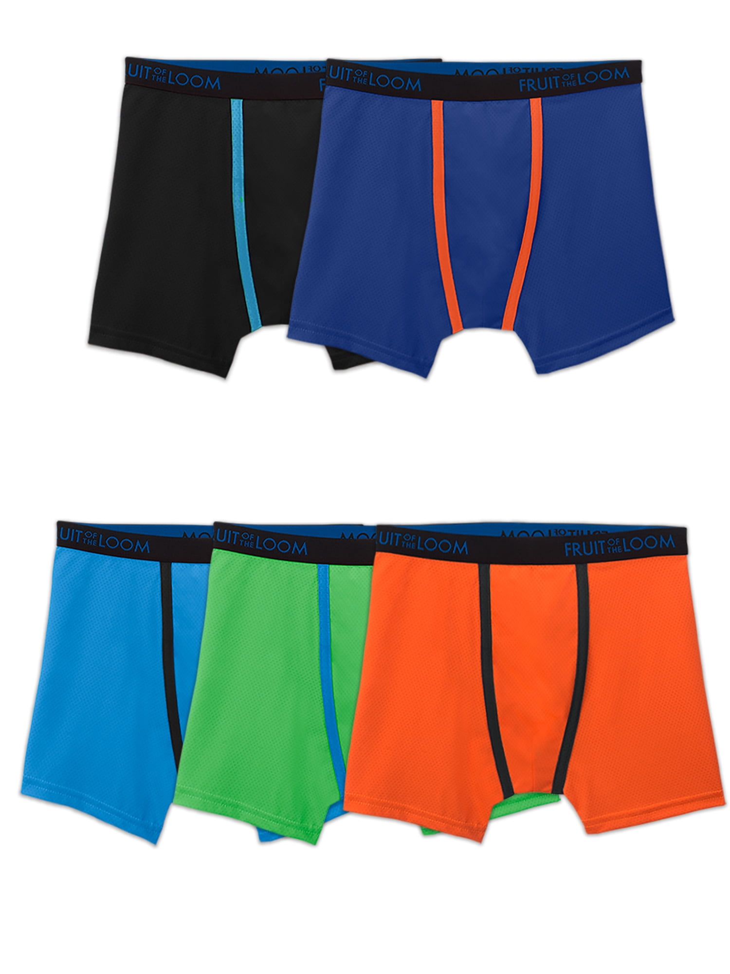 Fruit of the Loom Boys Cooling Breathable Mesh Boxer Briefs