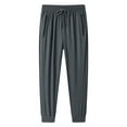 thumbnail image 4 of Stretch Active Pants for Women Over 50, Audhol Men's Slim Casual Pants Summer Casual Pants Men's Breathable Pants Features: Sweatpants Women Grey 3XL, 4 of 7