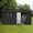 Black, variant on Mintazer 12×10 Ft All-Weather Metal Outdoor Storage Shed, Large Garden Tool Storage Building with Window for Backyard Lawn Patio, Gray