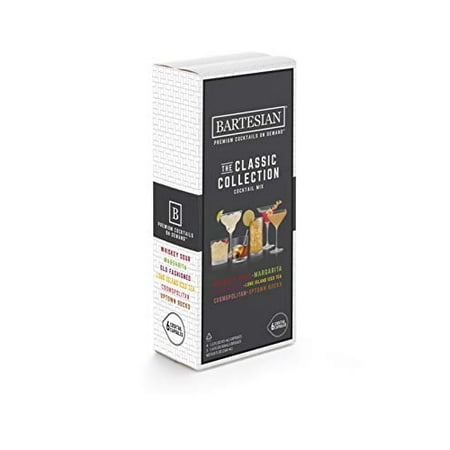 Bartesian The Classic Collection Cocktail Mixer Capsules, Variety Pack Of 6 Cocktail Capsules, For Bartesian Premium Cocktail Maker (55350)