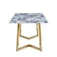 thumbnail image 2 of Heavenly Collection White Marble Table Dining Table, 2 of 4