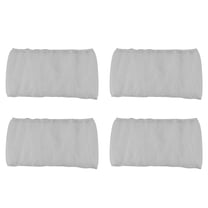 4X Bird Cage Cover Seed Catcher Bird Cage Mesh Net Cover Skirt Guard (White-M)